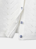 Ecrufarbene Strickjacke LACLARISSE / 24H1BFJ1CAR001