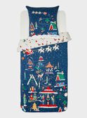 Marineblaues Weihnachtsbettwäscheset mit quadratischem Kissenbezug SOCOUETTE / 19HZENS2PLCC205