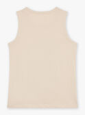 Sandfarbenes Tank Top mit Kamel- und Affenmuster FLIDEBAGE / 23E3PGP1DEB808