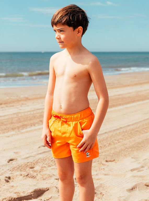 Orangefarbene Badeshorts mit Zaubermotiven  MRUMOUAGE / 25E4PGC7MAIE405