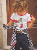 T-Shirt mit Dinosauriermotiven auf Fahrrädern FEMIAGE / 23E3PGB1TMC001