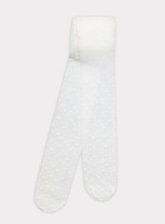 Weiße Feinstrumpfhose RUGALETTE / 19E4PFF2COF001