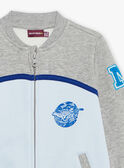 Jacquard-Teddy grau und blau FABELAGE / 23E3PG81GIL943