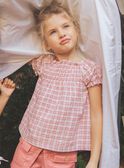 Karierte Bluse ecru FIBLOSETTE / 23E2PFD1CHE001