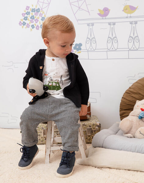 Gilet En Maille A Capuche Noir Bebe Garcon Chemise T Shirt Et Polo Bebe Sergentmajor