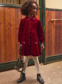Besticktes Kleid aus Cord LALICHETTE / 24H2PFR1ROBF506