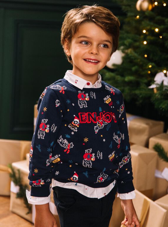 Langärmeliges Sweatshirt mit Eisbärendruck DUPOMAGE / 22H3PG61SWEC205