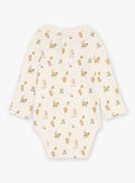 Gerippter Body in Ecru mit Tiermotiven GADENNIS / 23H1BG81BOD001