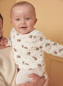 Set mit Strampler und Jacke in Beige und Ecru aus Nicki LOHENN / 24H0NG21ENSA011
