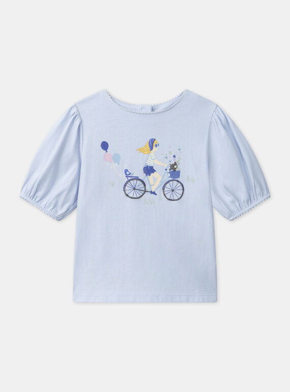 Kurzärmeliges T-Shirt in Hellblau MEPIAFETTE / 25E2PF81TMC020