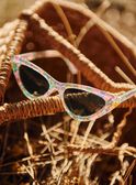 Ecru Sonnenbrille mit Blumendruck FLELUETTE / 23E4PFS1LUS001
