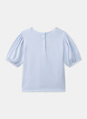 Kurzärmeliges T-Shirt in Hellblau MEPIAFETTE / 25E2PF81TMC020