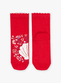 Socken mit blauen Streifen auf weißem Hintergrund FOCHOETTE / 23E4PFC1SOQ410