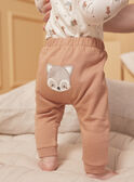 Set aus Oberteil, Hose und Bandana in Haselnussbraun und Ecru LOGAN / 24H0CG13ENS821