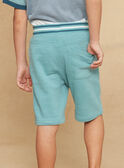 Türkisfarbene Bermuda-Shorts aus Molton KRIMONAGE 2 / 24E3PGQ1BER202