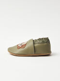 Khakifarbene Babyschuhe aus weichem Leder NAFLAVIAN / 25F10BG31CHC811