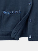 Blaue Strickjacke aus Jersey-Strick LECARDETTE / 24H2PFJ1CARC233