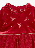 Rotes Kleid aus Samt GATATIANA / 23H1BFN2ROBF529