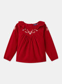 Bestickte Bluse aus Cord LALETTE / 24H2PFR1CHEF505