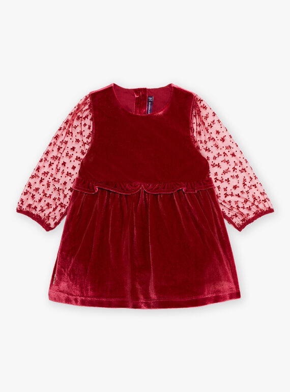 Langärmeliges Kleid aus Samt DAVERA / 22H1BF61ROBF526