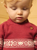 Jacquard-Pullover Tiere und Flocken LASIXON / 24H1BGR1PUL501