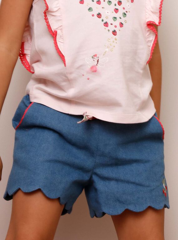 Denim-Shorts mit Gürtel ZONORETTE / 21E2PFJ1SHOP269