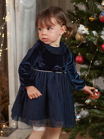 Baby Mädchen Navy Weihnachtskleid BATERRY / 21H1BFR1ROB070