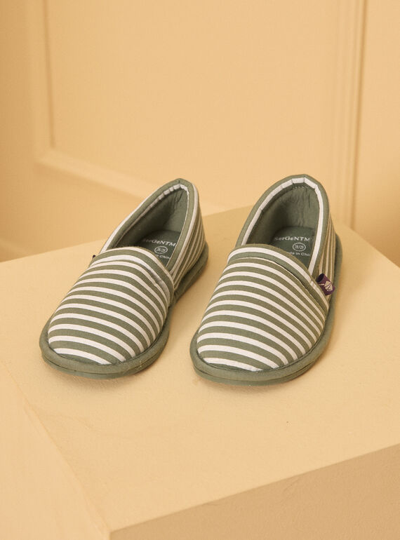 Kaki SLIP-ON SLIPPERS LITOFLAGE / 24F10PG31D0B604