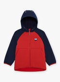 rote Jacke mit Kapuze FRAPOLAGE / 23E3PG52BLO713