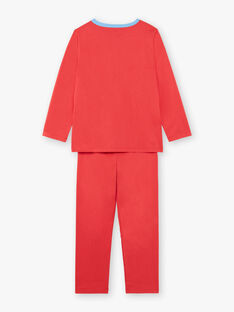 Roter ausgefallener Pyjama mit Tasche und Maske für Jungen und Mädchen ZIPIMAGE1 / 21E5PGF2PYTE412