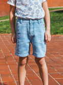 Bermuda-Shorts mit Hai-Motiv MLUOCHAGE / 25E3PGQ2BERP272