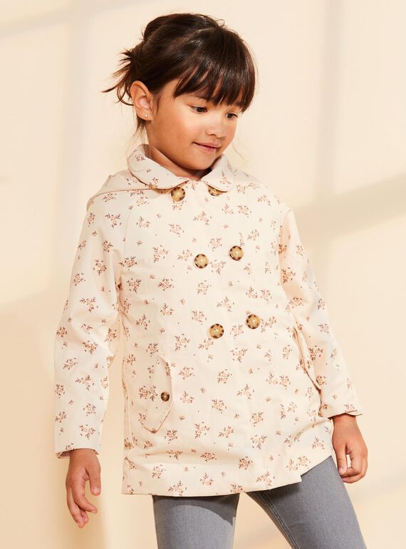 3 in 1 Parka beige mit Blumenmuster FRATERETTE / 23E2PF51PAR808