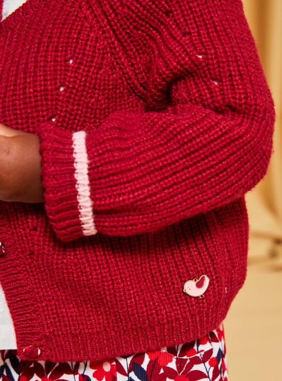 Rote Strickweste DAOLIVIA / 22H1BFX2CARF526
