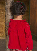 Bestickte Bluse aus Cord LALETTE / 24H2PFR1CHEF505