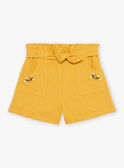 Senfgelbe Shorts aus Baumwolle und Leinen FOSHOETTE 2 / 23E2PFP2SHOB106