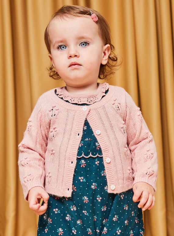 Langärmelige Strickjacke mit Lochmuster DATAMY / 22H1BFZ1CAR301