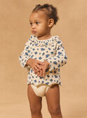 Langärmeliger Body mit Blumenmuster MADANNA / 25E1BF82BOD114
