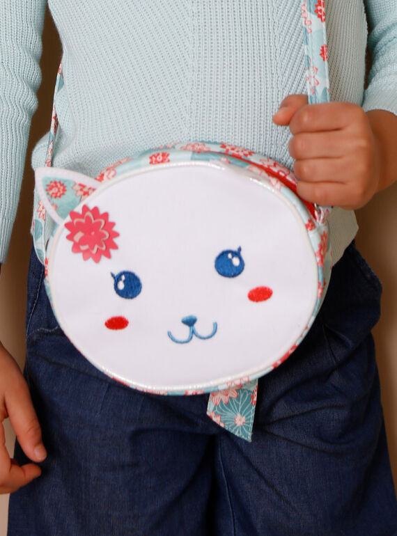 Katzenkuriertasche mit Lotusblumendruck ZECHAETTE / 21E4PFI1BESK005