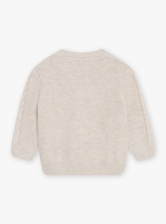 Pullover aus meliertem Fantasiestrick DALUGO / 22H1BGR1PULA011