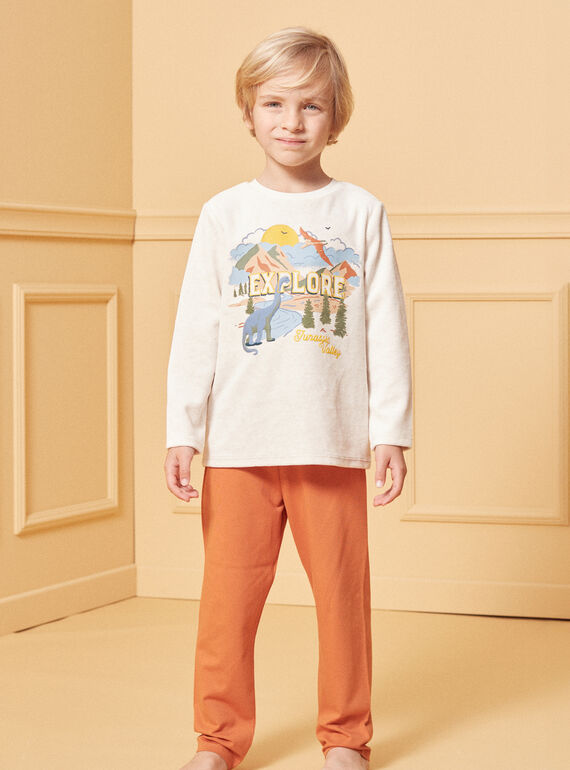 Beige melierter Pyjama LUIDINAGE / 24H5PG31PYJA011