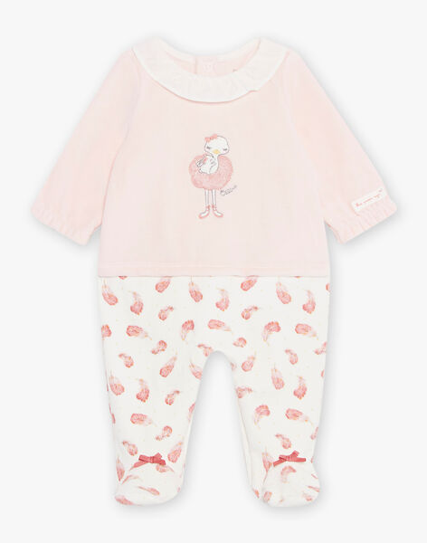 Schlafanzug aus Velours für Baby-Mädchen 22H0NF13GRE307