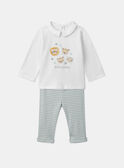 Pyjama aus feinem Rippstrick MEBENOIT / 25E5BGF1PYJ001