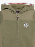 khakifarbenes Sweatshirt mit Kapuze FINAGE / 23E3PGD1GIL628