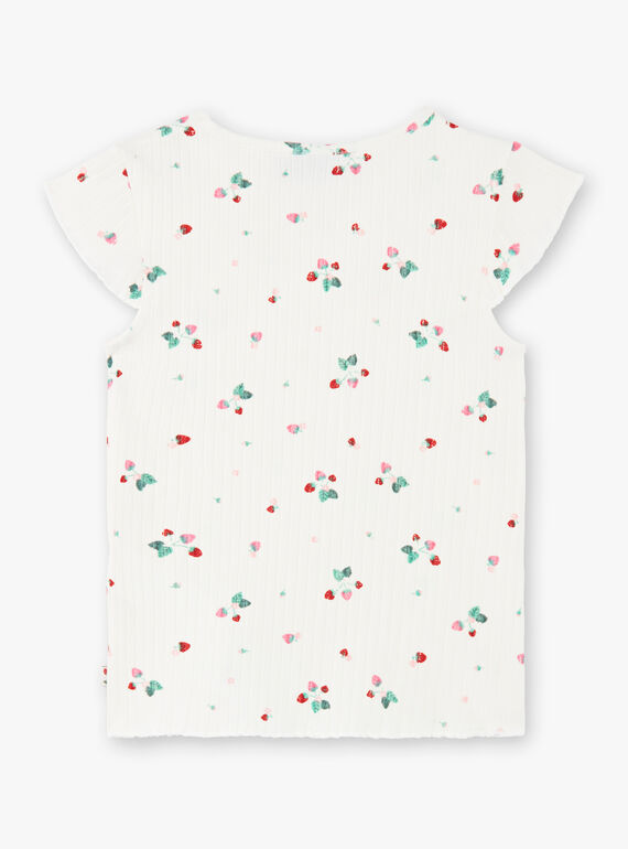 Weißes T-Shirt mit Erdbeerdruck ZETIZETTE 2 / 21E2PFJ2TMC001