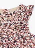 Ärmelloses Kleid mit Blumendruck in Beige GAKAROLINE / 23H1BFH2ROB080