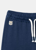 Bequeme marineblaue Hose mit Taschen in Cargo-Optik LADAMIEN / 24H1BGJ1PANC230