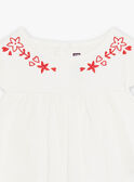 Baby Mädchen ecrufarbene Jerseybluse CAURALIE / 22E1BFP1TMC001