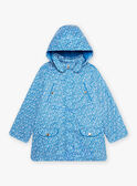 Kind Mädchen 2-in-1 blauer Regenmantel CLAFLETTE / 22E2PFG1IMP208
