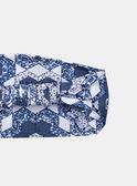 Blau-weißes Stirnband mit Blumenmuster LACHLOE / 24H4BFJ1BAN001