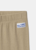 Einfarbige Leggings im Rippstrick MACORENTIN / 25E1BG81LG080